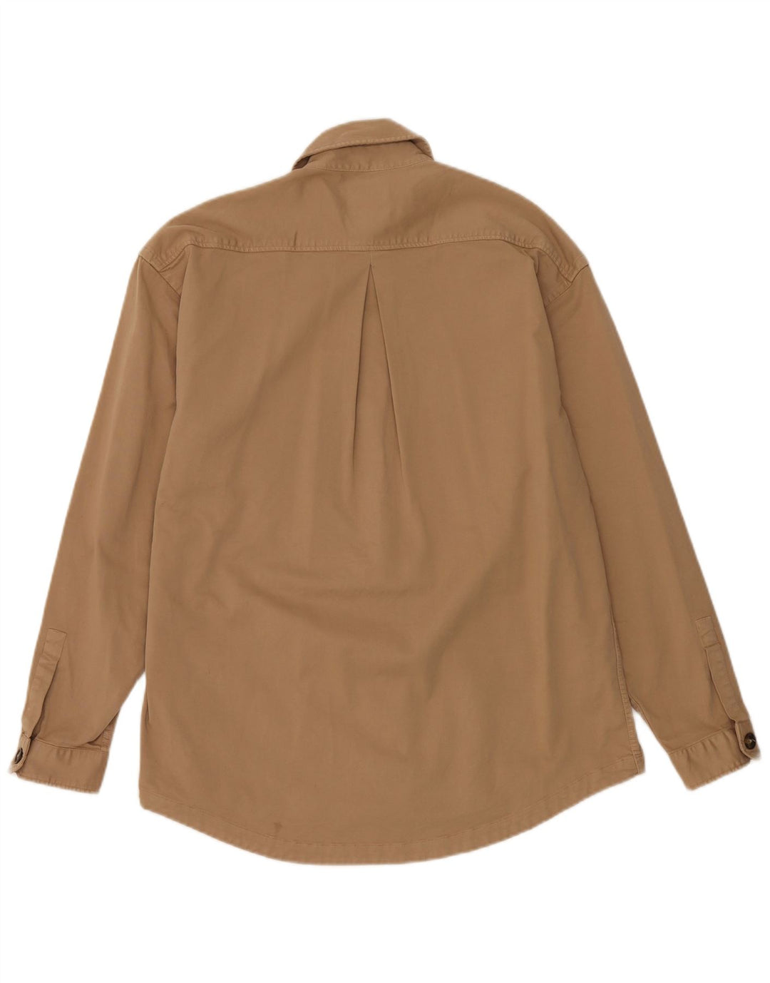 ZARA Relaxed Fit skjorte til mænd, lille beige bomuld