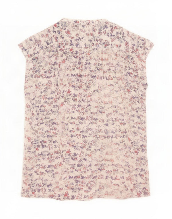 Tommy Hilfiger Kortærmet skjortebluse til kvinder US 6 Medium White Floral