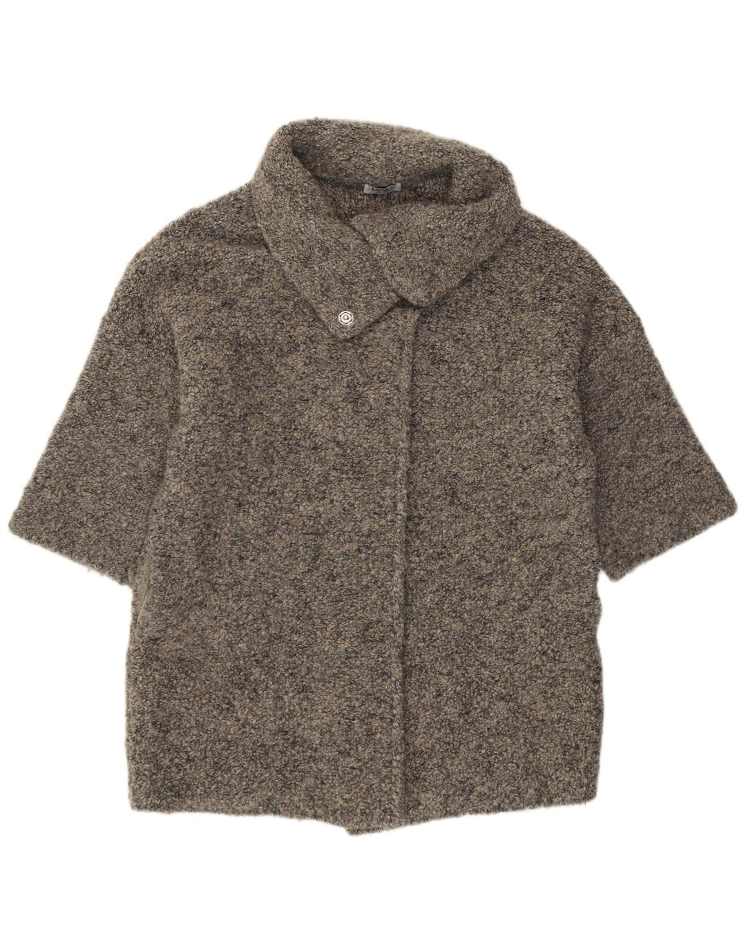 Liu Jo Womens Oversized Longline Cardigan Sweater UK 10 Small Grey Modern