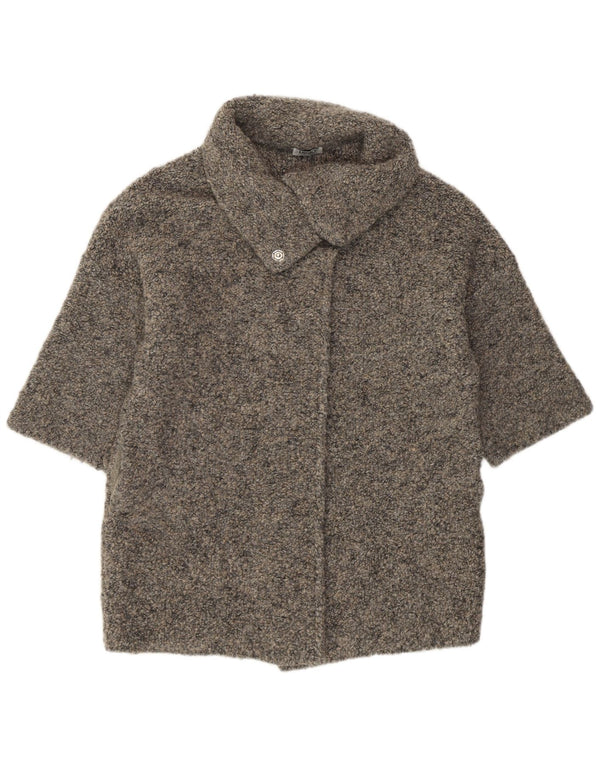 Liu Jo Womens Oversized Longline Cardigan Sweater UK 10 Small Grey Modern