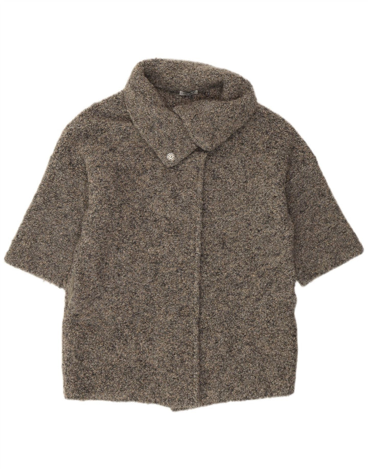 Liu Jo Womens Oversized Longline Cardigan Sweater UK 10 Small Grey Modern