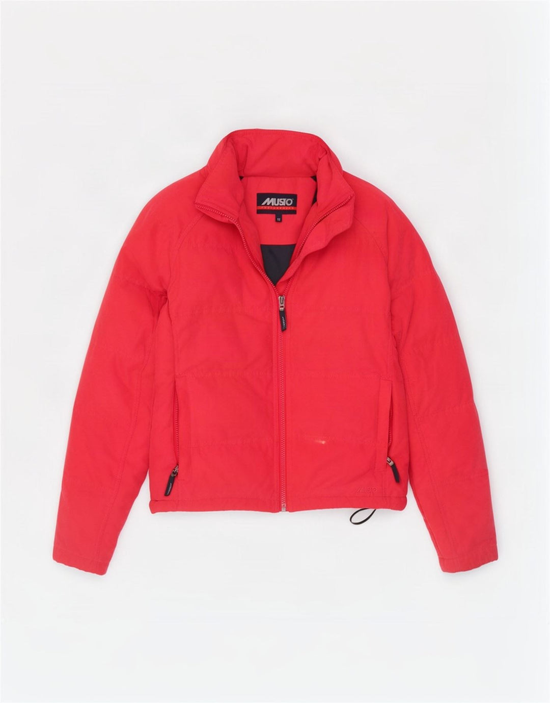 Musto Dame Oversized Polstret Jakke UK 10 Lille Rød Polyester