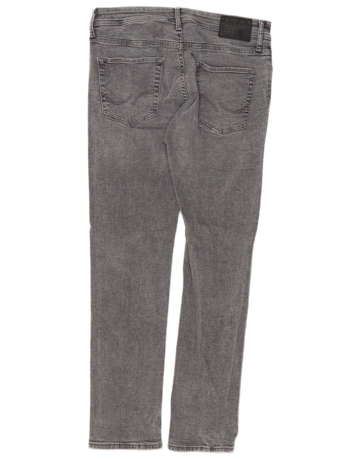 Jack & Jones Herre GLENN Slim Jeans W30 L30 Grå Bomuld