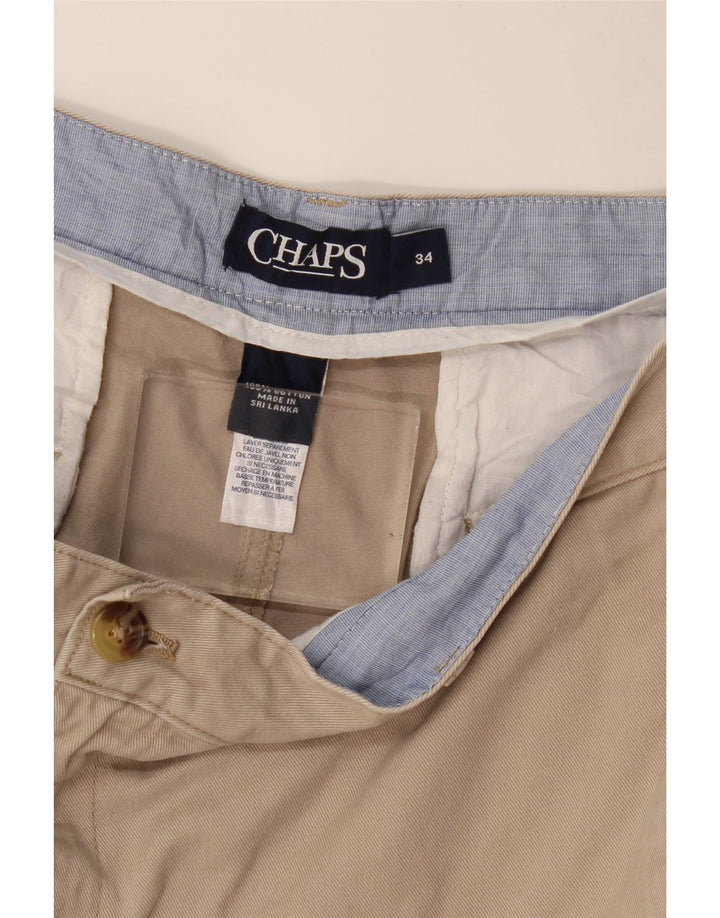 CHAPS Chino Shorts til mænd W34 Stor Beige Bomuld