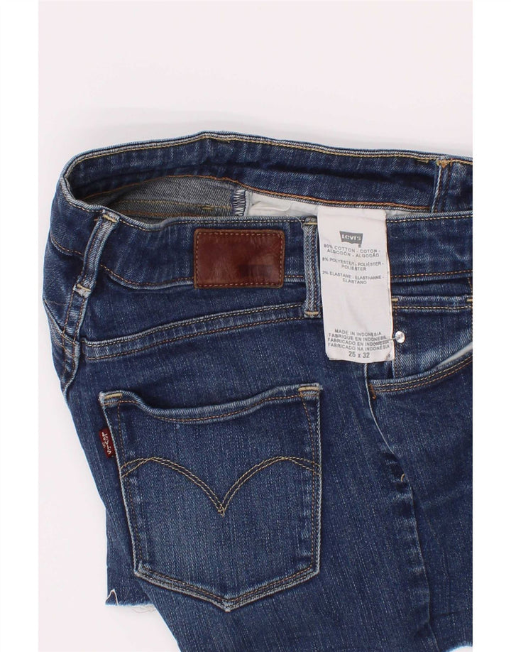 Levi's denimshorts til kvinder W25 XS blå bomuld