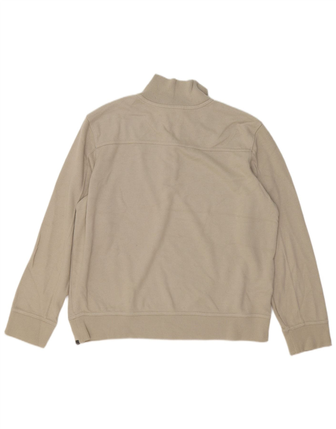 EDDIE BAUER Sweatshirt med lynlås til mænd XL Beige Bomuld