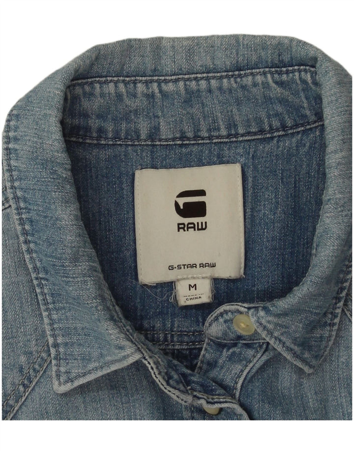 G-Star Dame Denim Shirt UK 14 Medium Blue