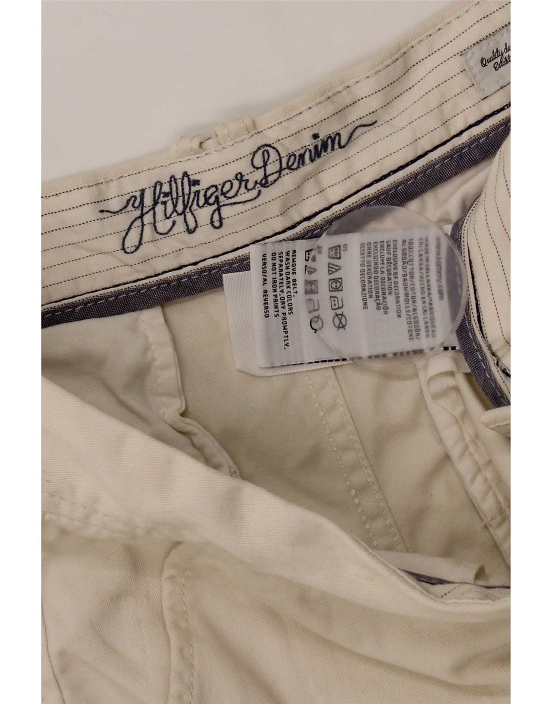 Tommy Hilfiger Chino Shorts til kvinder W28 Medium Beige Bomuld
