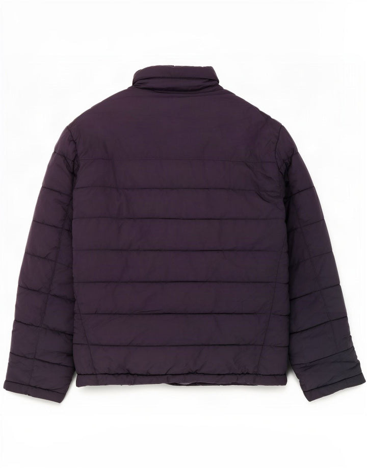 Zara Herre hættepolstret jakke UK 42 XL Navy Blue