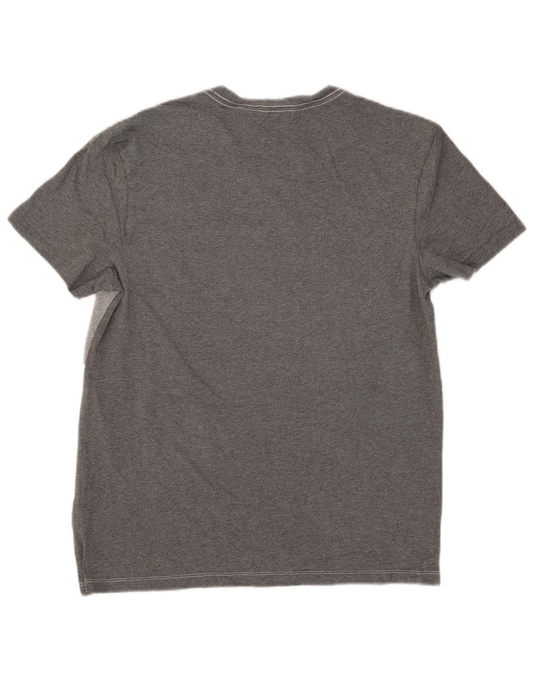 CALVIN KLEIN Herre T-Shirt Top Mellemgrå Colourblock Bomuld