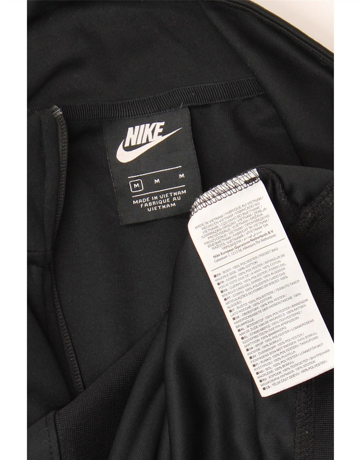 NIKE Mens Tracksuit Top Jacket Medium Black Polyester