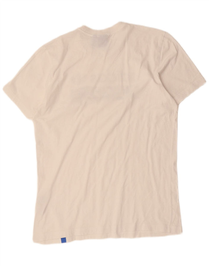 Adidas Grafisk T-shirt top til mænd, stor hvid bomuld