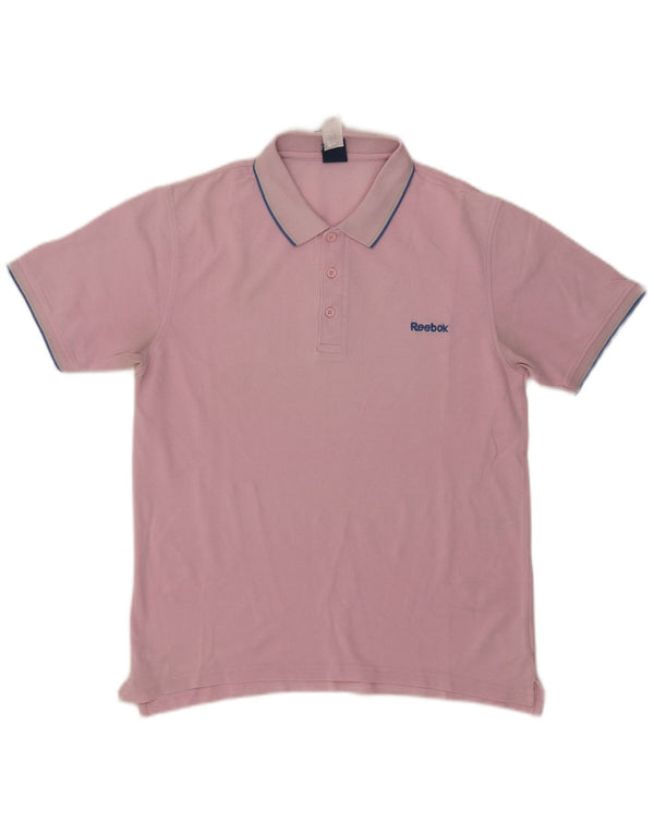 Reebok Poloshirt til mænd Medium Pink Bomuld