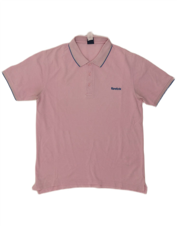 Reebok Poloshirt til mænd Medium Pink Bomuld