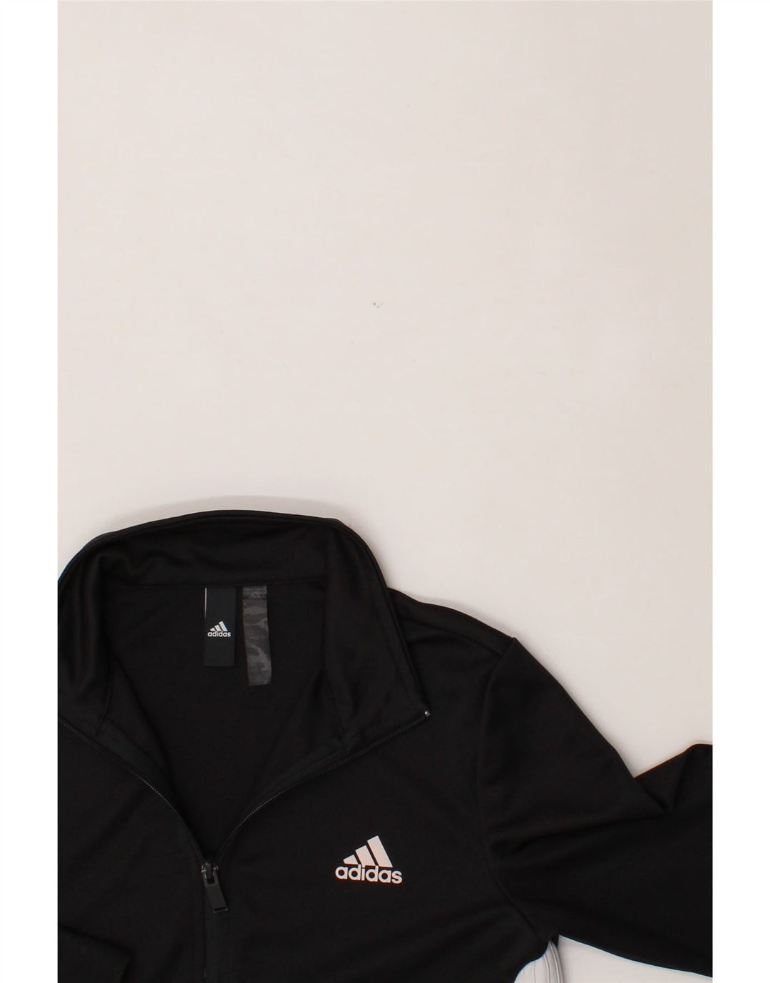 ADIDAS Womens Tracksuit Top Jacket UK 12 Medium Black Colourblock Vintage Adidas and Second-Hand Adidas from Messina Hembry 