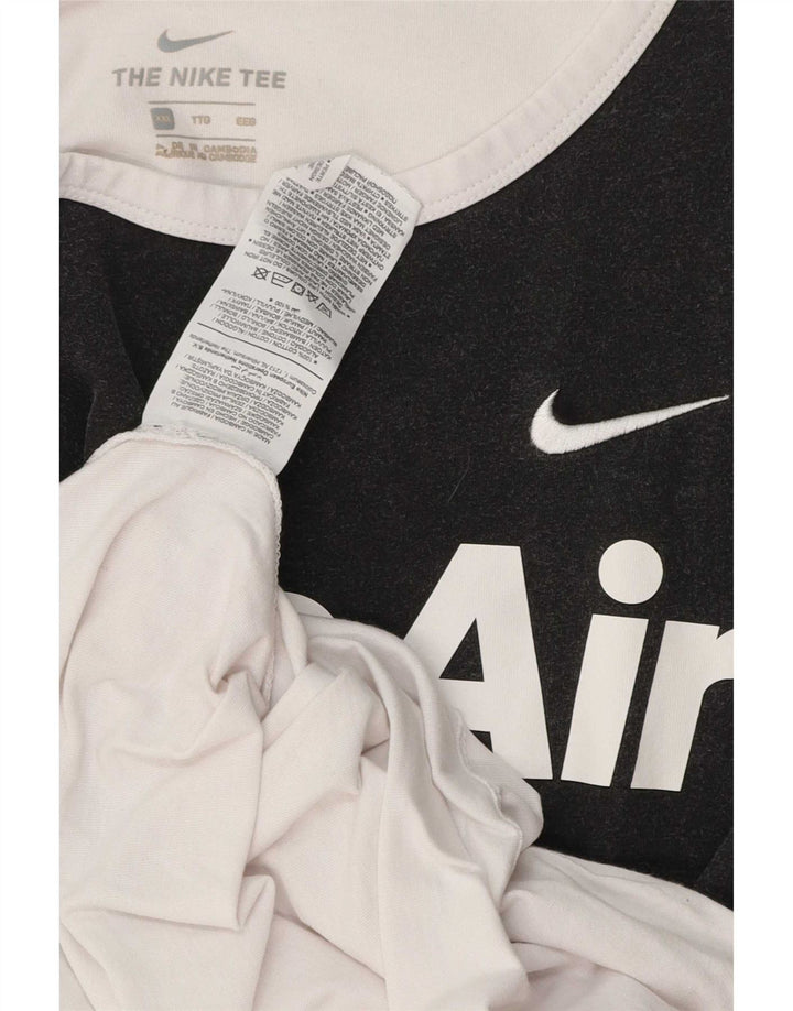 Nike Herre Grafisk Vest Top 2XL Hvid Colourblock Bomuld
