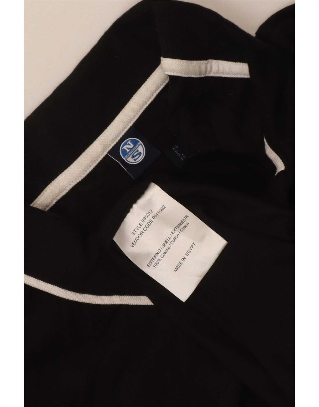 North Sails Herre poloshirt XL sortstribet bomuld