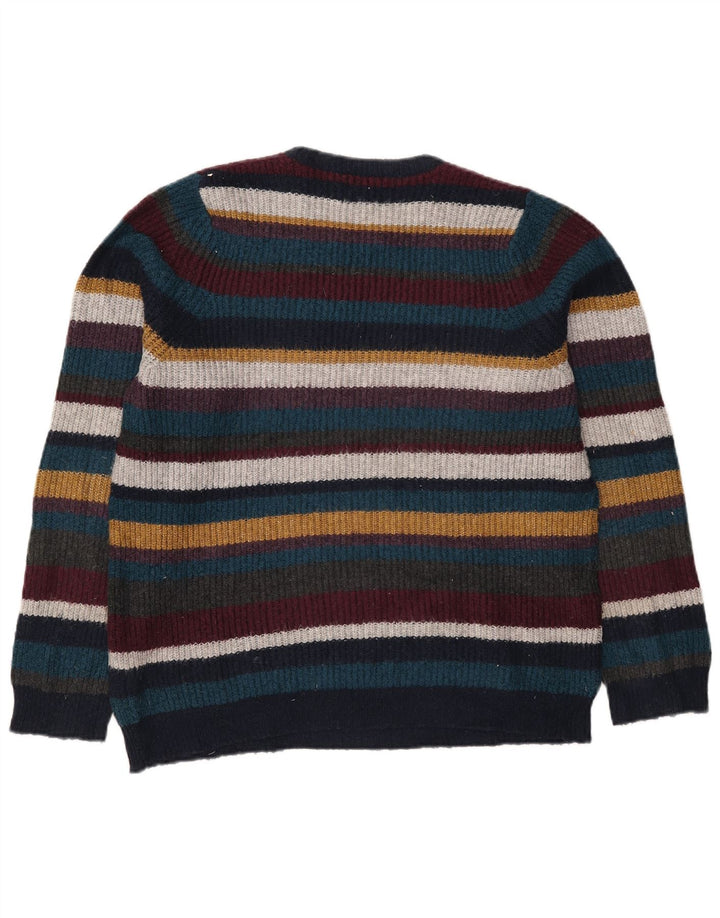 Marks & Spencer Herretrøjetrøje med rund hals, medium flerfarvet stribet