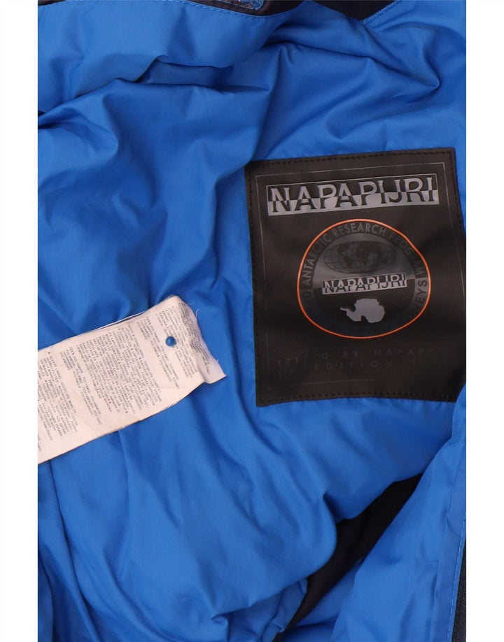 Napapijri Dame hættejakke UK 12 Medium Navy Blue Polyamide