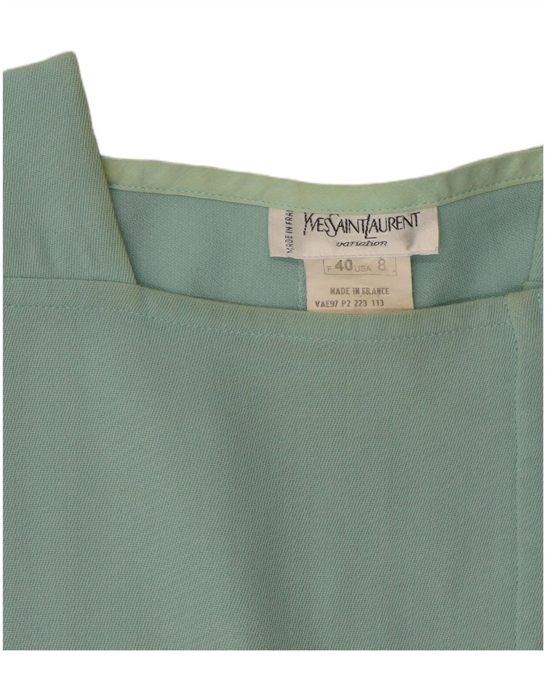 YVES SAINT LAURENT Womens Tent Dress EU 40 Medium Green Viscose