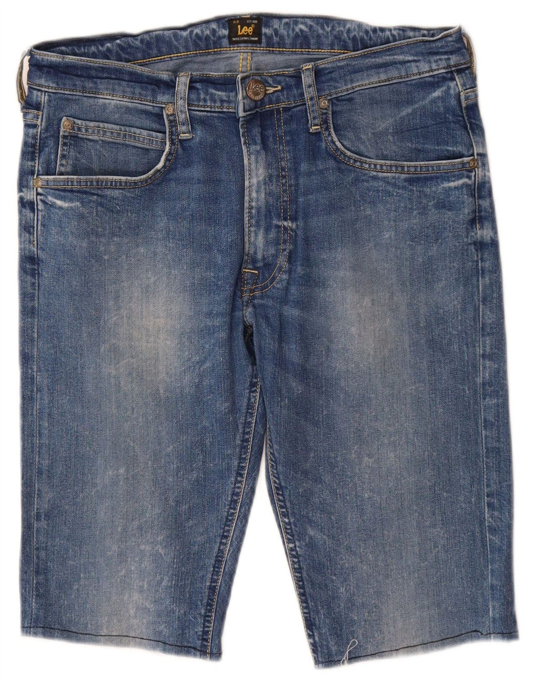 Lee Herre denimshorts W31 Medium Blue Bomuld
