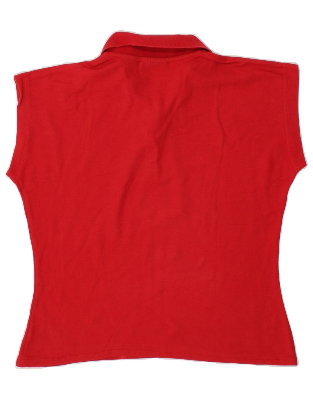 FILA Womens Crop Polo Shirt UK 14 Medium Red Cotton Vintage Fila and Second-Hand Fila from Messina Hembry 