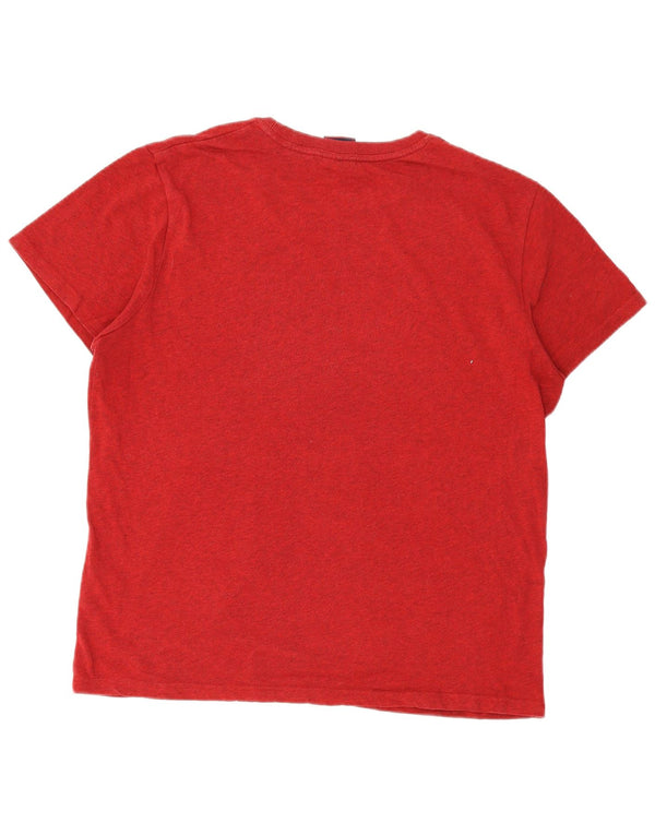 Superdry Grafisk T-shirt-top til mænd 3XL Rød Flecked Bomuld