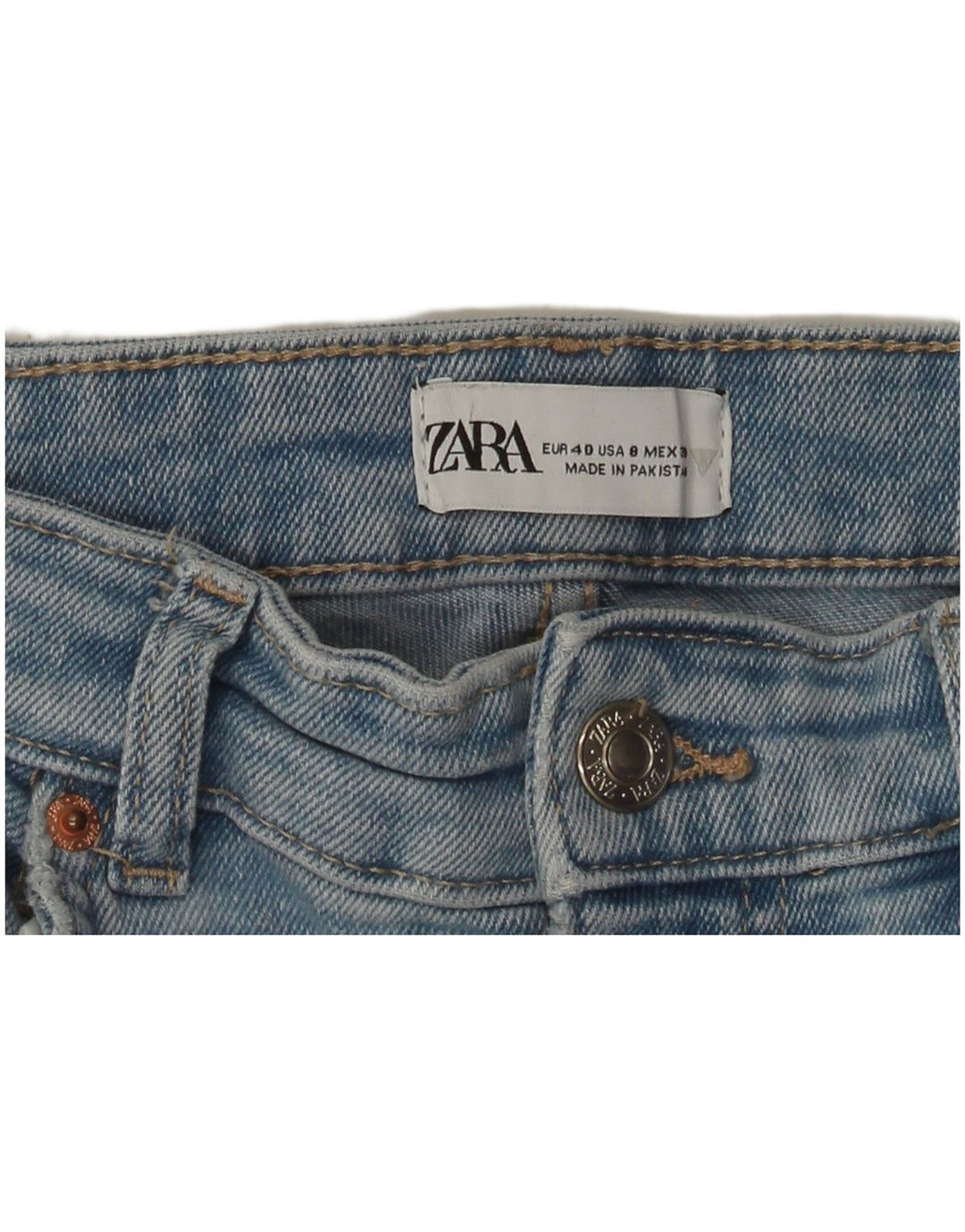 ZARA Dame Skinny Jeans EU 40 Medium W30 L29 Blå