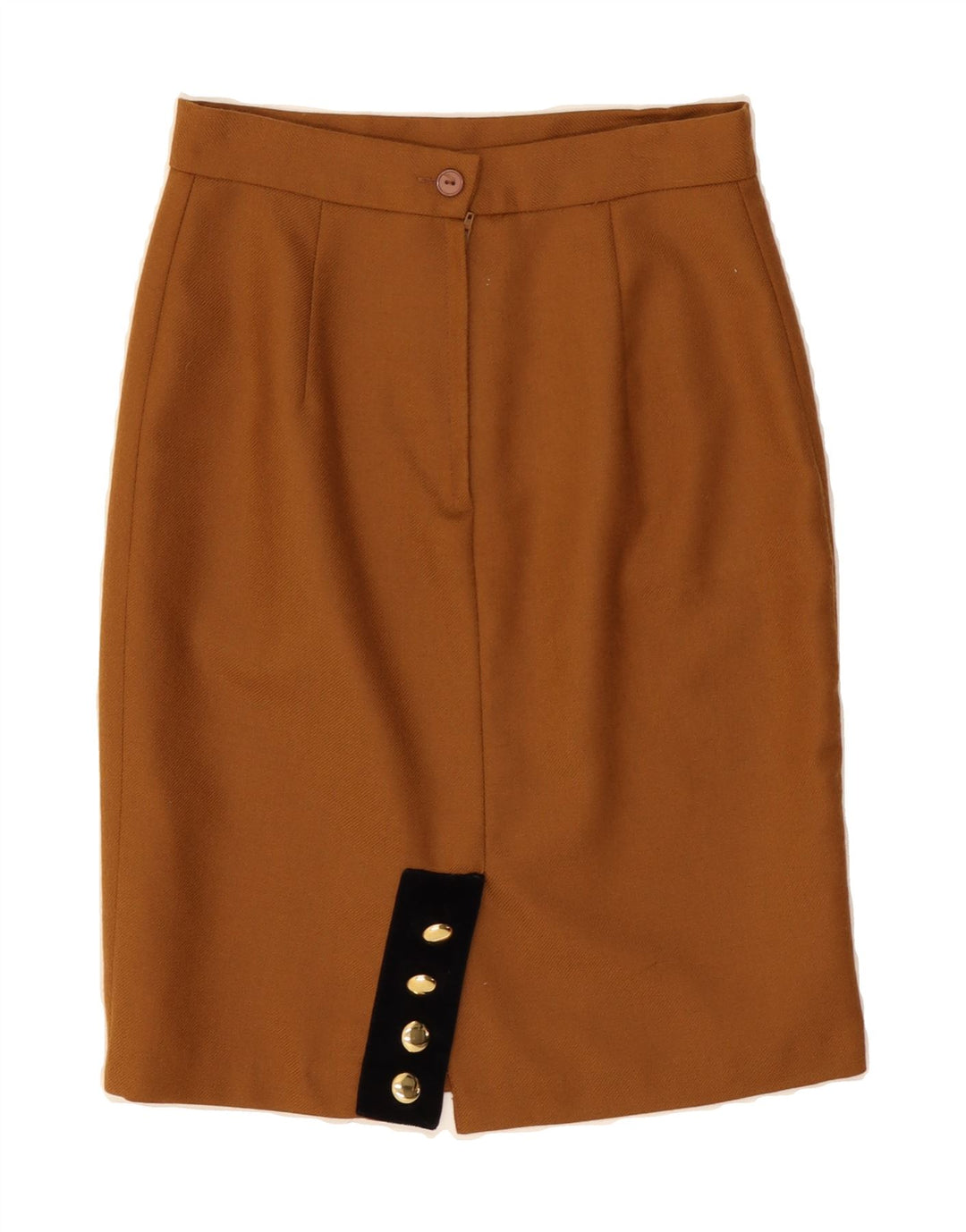 VINTAGE Womens Pencil Skirt EU 36 Small W26  Brown Vintage Vintage and Second-Hand Vintage from Messina Hembry 