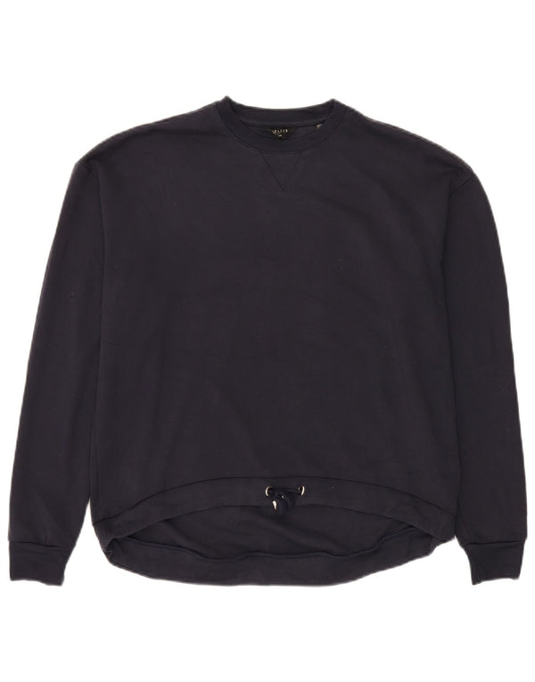 Ted Baker Herre Sweatshirt Jumper Størrelse 2 Small Navy Blue Viscose