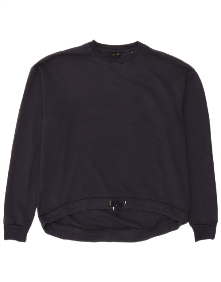 Ted Baker Herre Sweatshirt Jumper Størrelse 2 Small Navy Blue Viscose