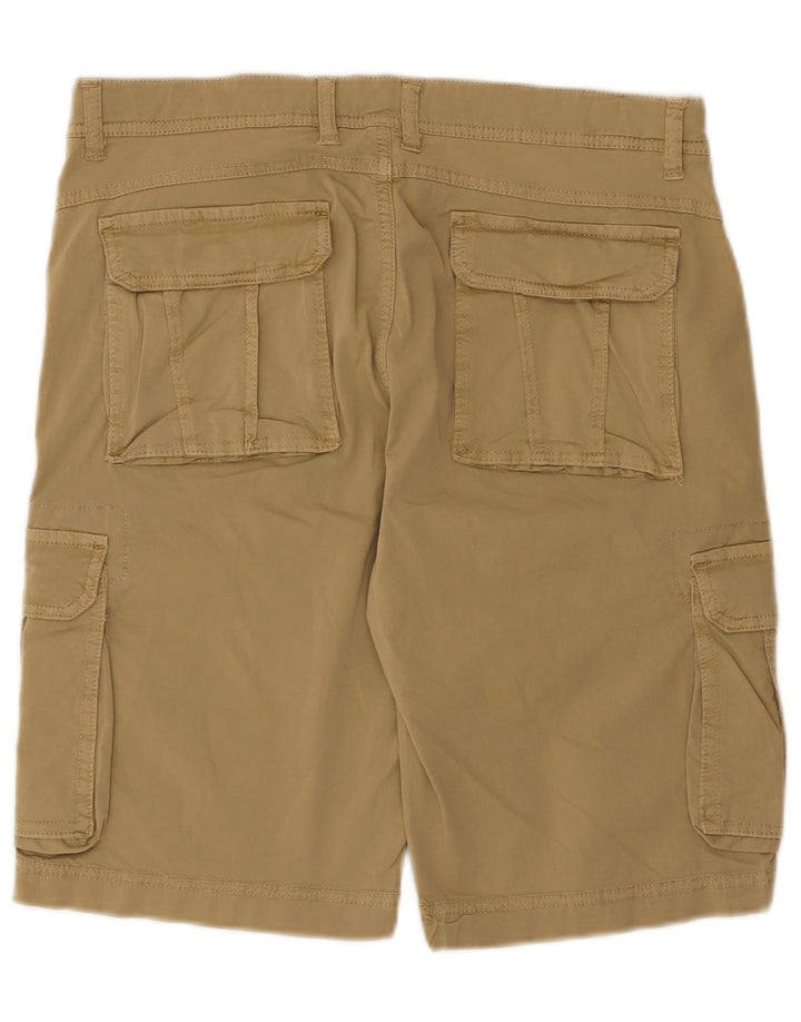 Vintage Herre Cargo Shorts IT 48 Medium W34 Beige Bomuld