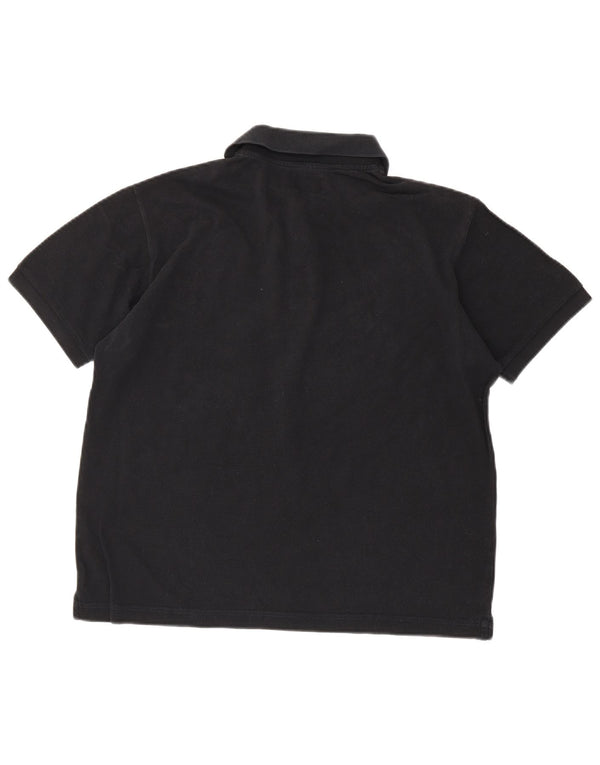 Rifle Herre poloshirt Medium Sort Bomuld