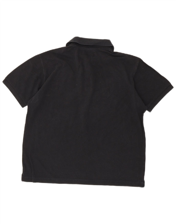 Rifle Herre poloshirt Medium Sort Bomuld
