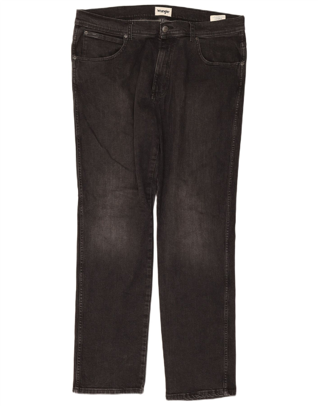 Wrangler Herre Texas Slim Jeans W38 L34 Grå Bomuld
