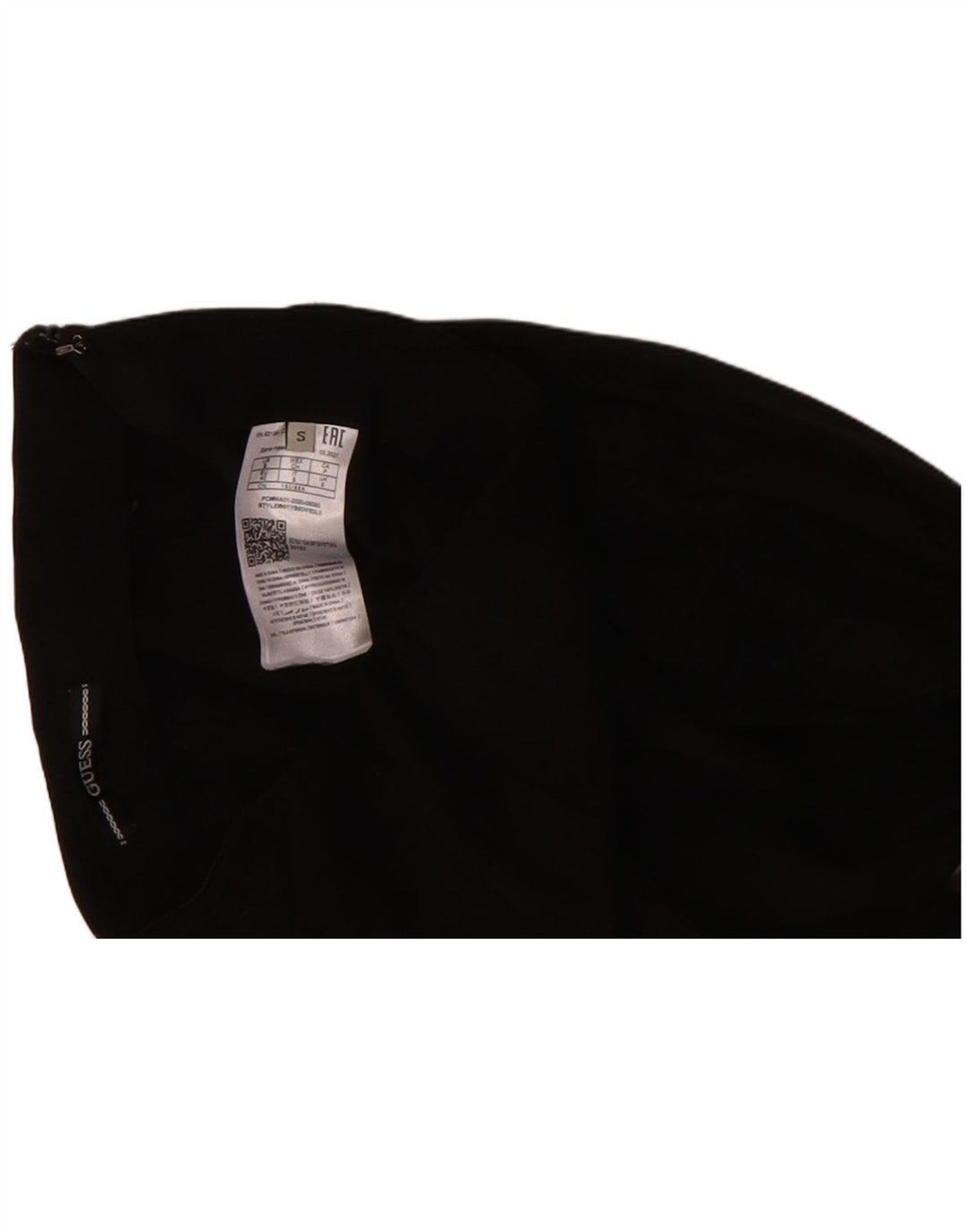 GUESS Womens Slim Casual Trousers Small W26 L25 Black Polyester