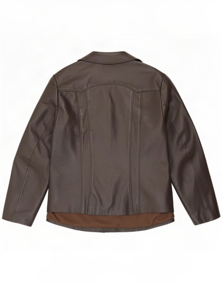 Vintage læderjakke til kvinder IT 44 Medium Brun
