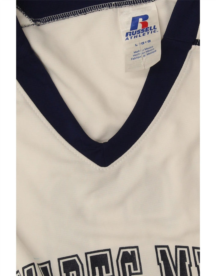 Russell Athletic Herre Grafisk Vest Top Stor Hvid Colourblock Polyester