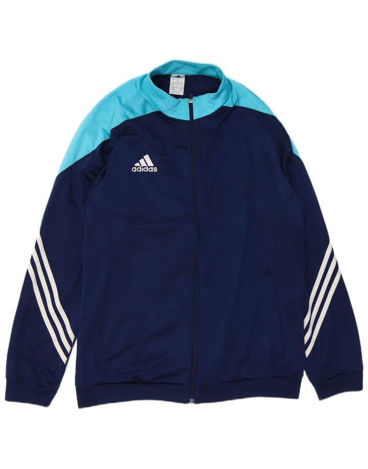 ADIDAS Træningsdragt til mænd Topjakke XL Marineblå Colourblock Polyester