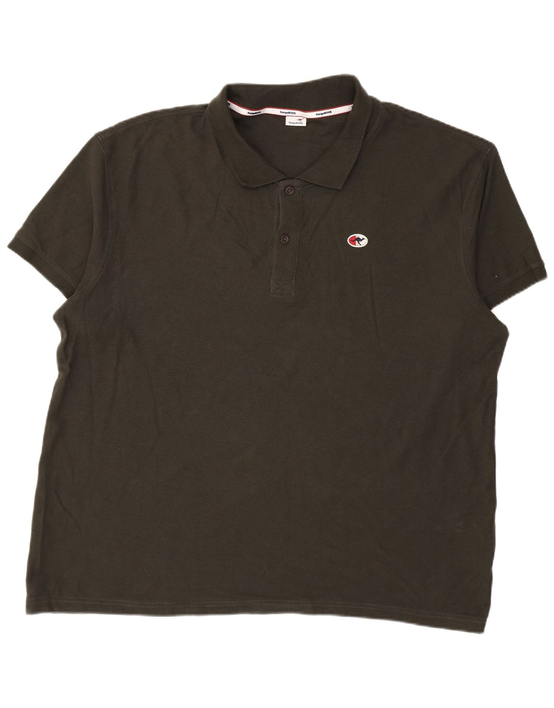 Kænguruer Polo Shirt til mænd 3XL Khaki Bomuld