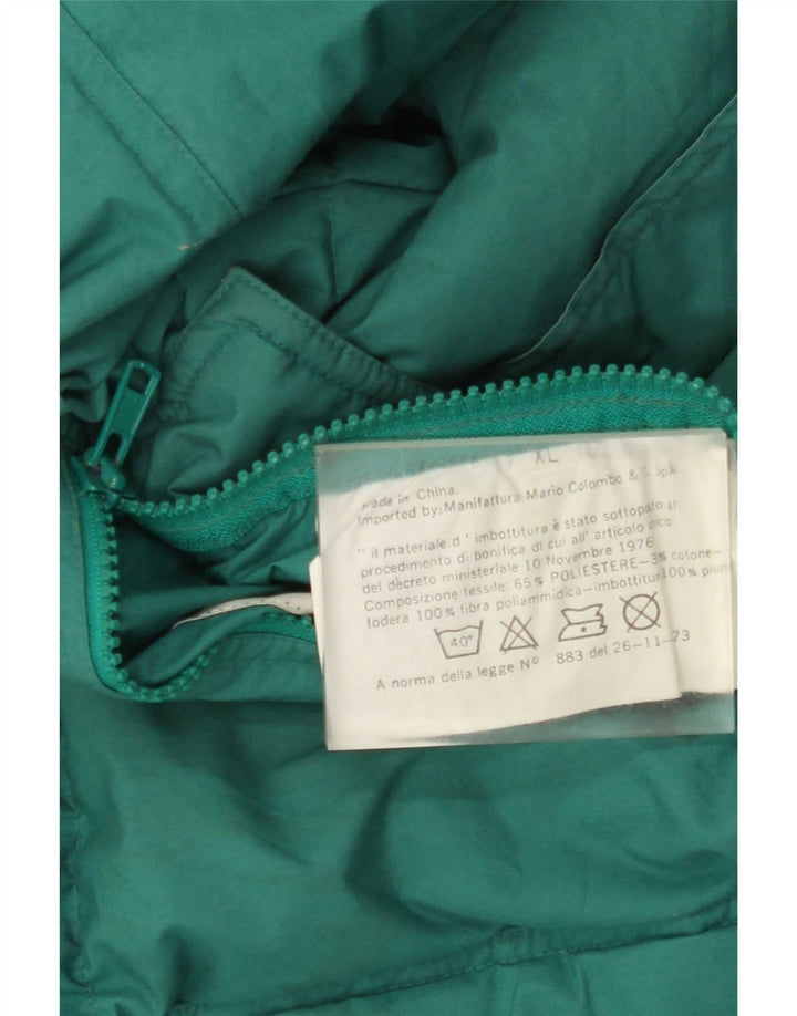 Vintage herre vendbar polstret jakke UK 42 XL Flerfarvet Colourblock
