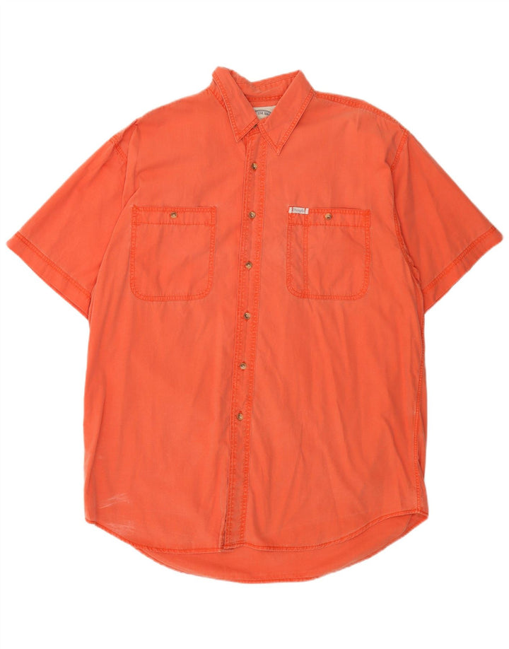 Wrangler Kortærmet Herreskjorte XL Orange Bomuld