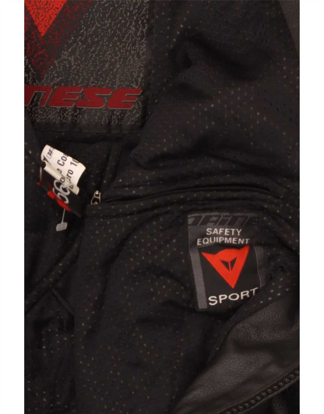 Dainese Herre Læder Racer Jacket UK 40 Large Black Colourblock