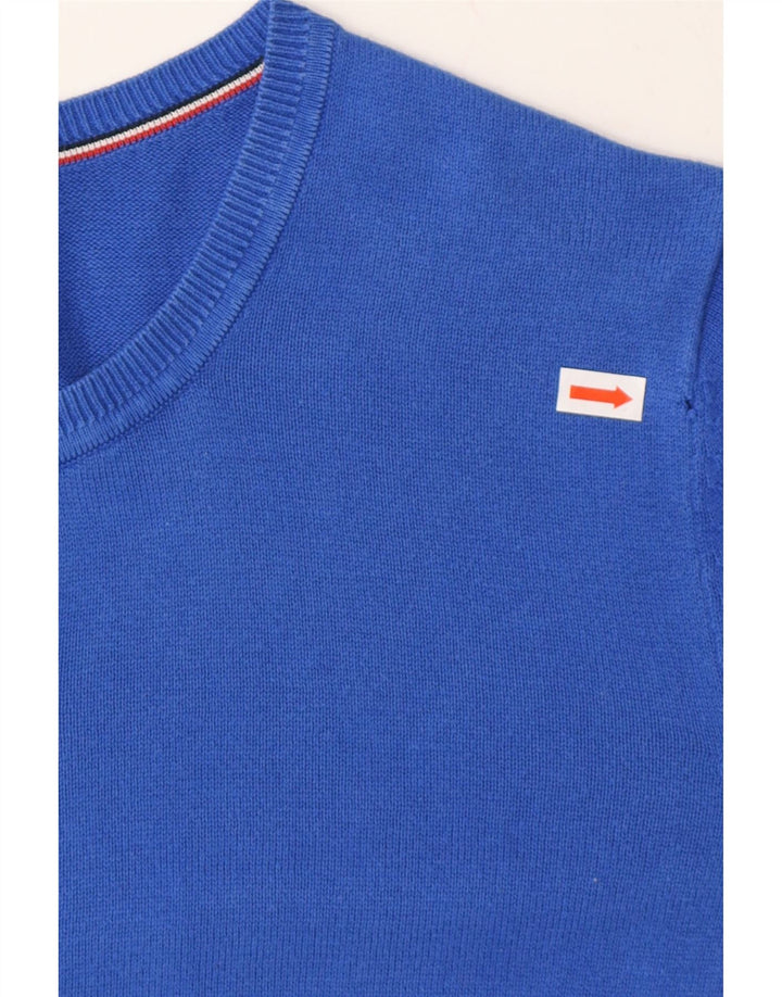 TOMMY HILFIGER Womens Oversized Cardigan Sweater UK 10 Small Blue Cotton Vintage Tommy Hilfiger and Second-Hand Tommy Hilfiger from Messina Hembry 