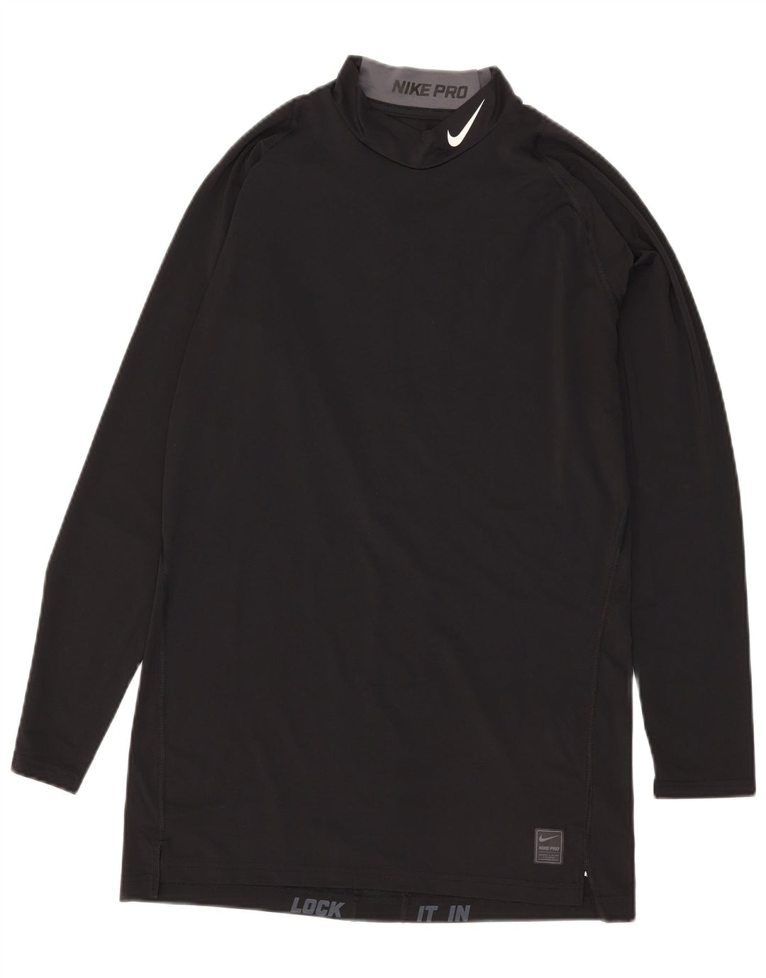 Nike Herre Compression Graphic Top Langærmet 2XL Sort Polyester