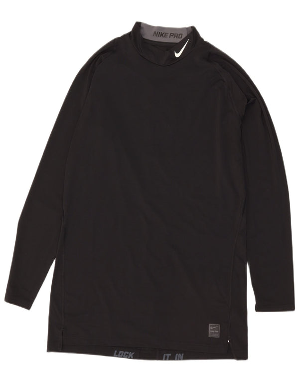 Nike Herre Compression Graphic Top Langærmet 2XL Sort Polyester