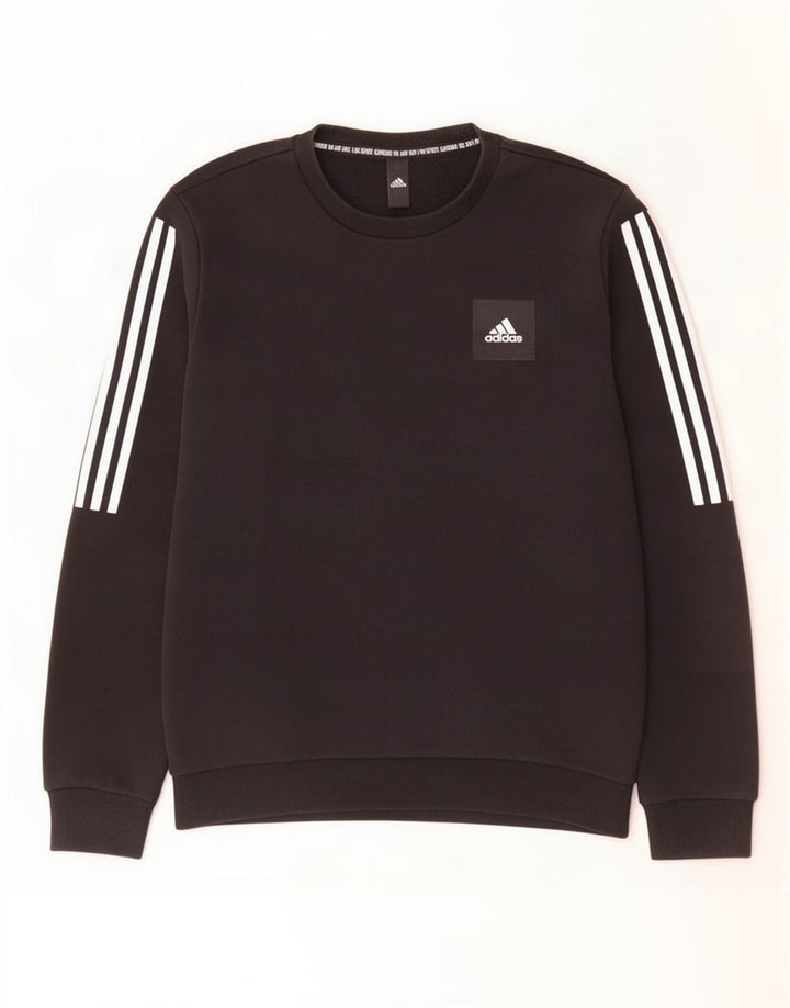 Adidas Sweatshirt til mænd, lille sort bomuld