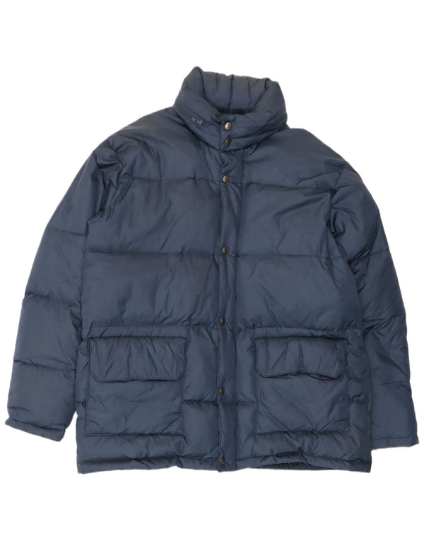 Invicta Herre Hooded Loose Fit Polstret Jakke UK 38 Medium Navy Blue