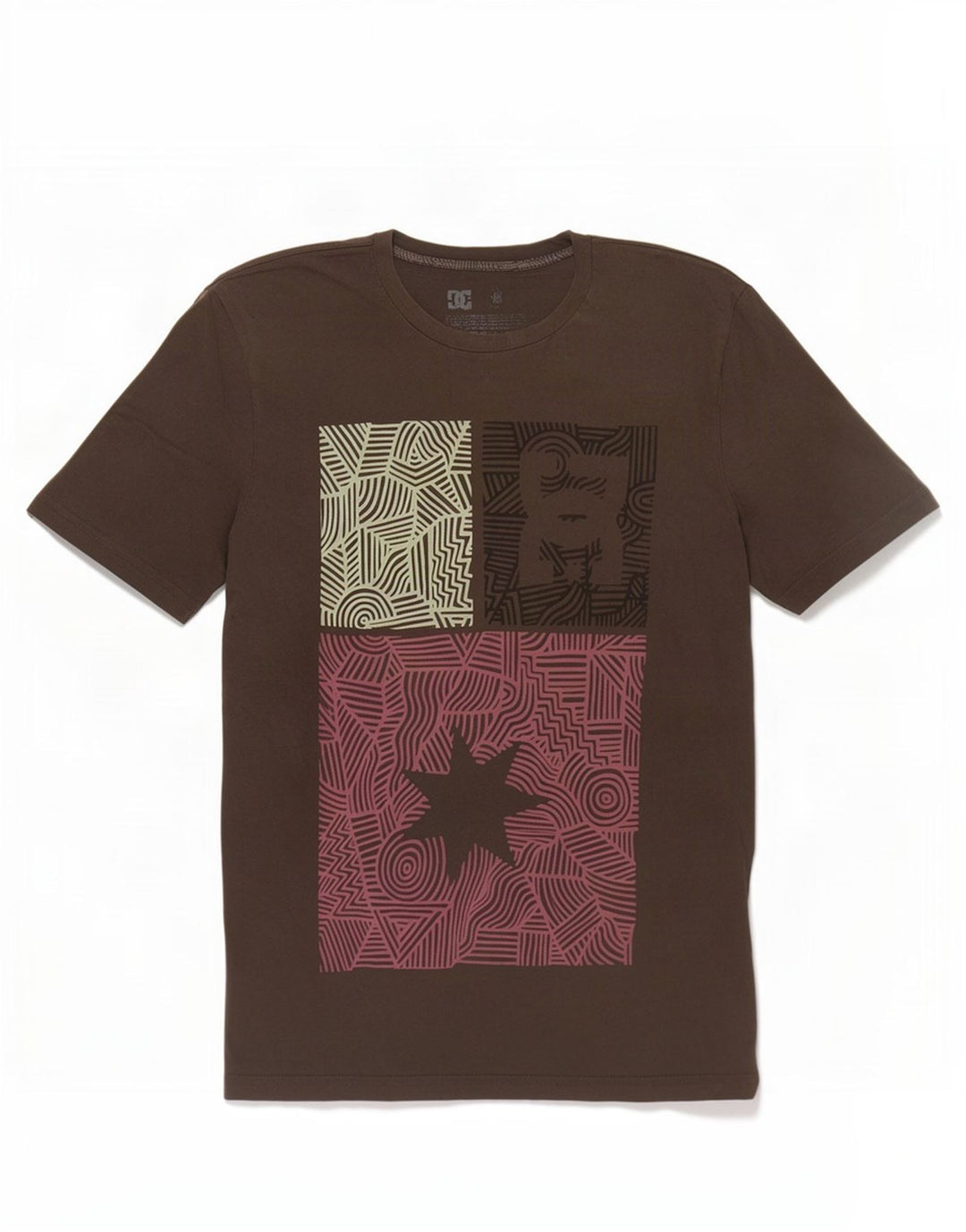 DC Herre grafisk T-shirt Top Stor grå bomuld