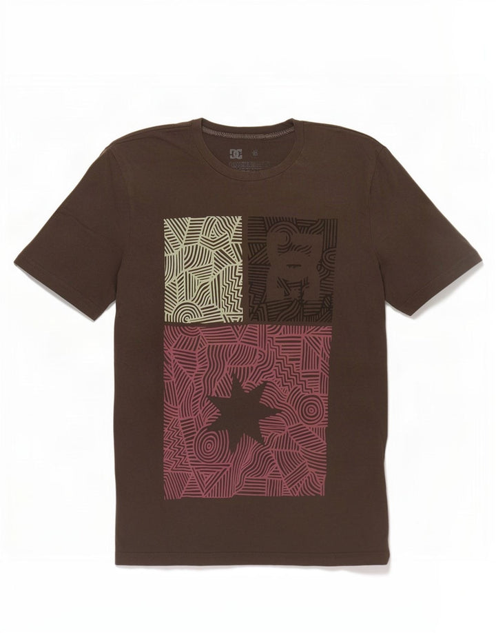 DC Herre grafisk T-shirt Top Stor grå bomuld
